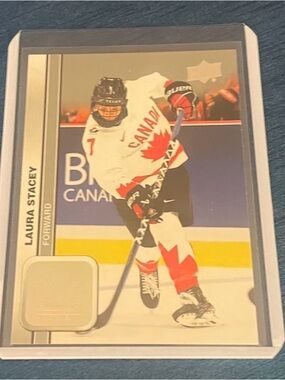 Laura Stacey Canada Hockey Trading Card - Red & White